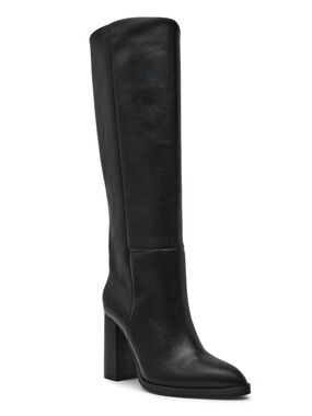 Dolce Vita Black Knee-high Block Heel Boots